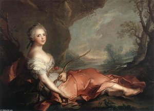 Marie Adelaide Of France As Diana — Marc Nattier