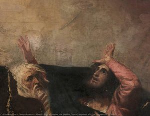 Alonso, King Of Naples And Another Figure (fragment Of 'the Tempest Act I, Scene 1') — George Romney