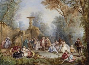Blindman's Buff — Alexandre Paul Joseph Veron, Rococo