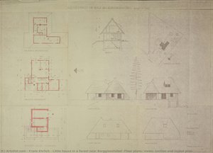 Little House In A Forest Near Berggiesshübel (floor Plans, Views, Section And Layout Plan) — Franz Ehrlich