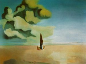 Apparition Of My Cousin Carolineta On The Beach At Rosas, 1933 — Сальвадор Дали, Surrealist Landscape
