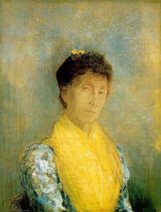 Woman With A Yellow Bodice — Odilon Redon
