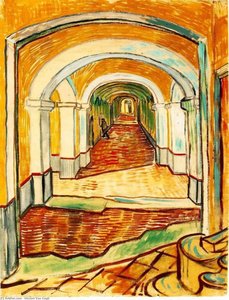 Corridor In The Asylum — Vincent Willem Van Gogh