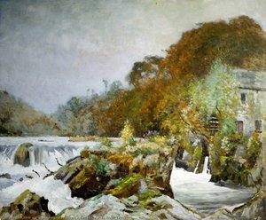 Cenarth Falls, River Teifi — William Augustus Rixon