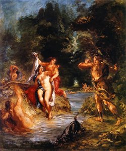 Summer - Diana And Actaeon — Eugène Delacroix