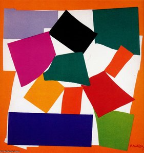 L'escargpt Gouache Découpée Londres, The Tate Gallery