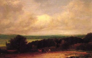 Landscape Ploughing Scene In Suffolk — John Constable