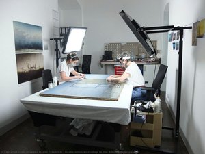 Restoration Workshop In The Alte Nationalgalerie — Caspar David Friedrich