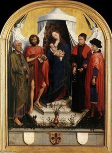 Virgin With The Child And Four Saints — Rogier Van Der Weyden