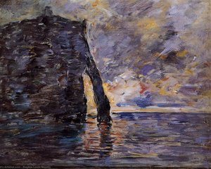 Etretat: Le Falaise D'aval — Eugène Louis Boudin