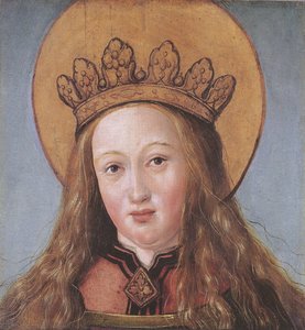 Head Of A Female Saint