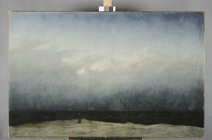 Monk By The Sea, Pre-condition Before Restoration — Caspar David Friedrich