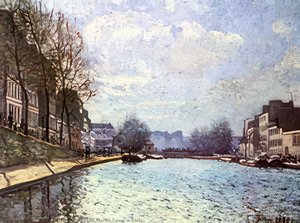 The Saint Martin Canal In Paris — Alfred Sisley