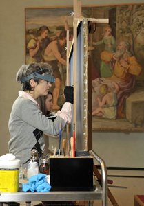 Casa Bartholdy Hall In The Alte Nationalgalerie During The Retouching — Caspar David Friedrich