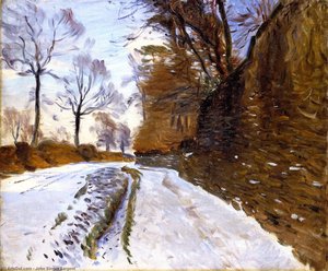 Country Road In Winter — John Singer Sargent