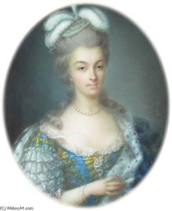 Portrait Of Marie Antoinette — Anne Vallayer-coster