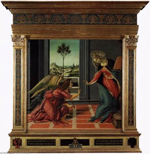 Cestello Annunciation (in Frame) — Sandro Botticelli
