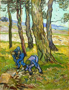 Два Работника В Поле — Vincent Willem Van Gogh