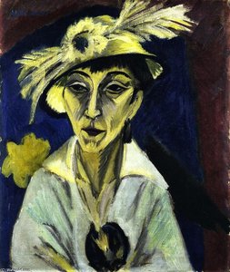 Sick Woman (also Known As Woman With Hat Or Portrait Of Erna Schilling) — Ernst Ludwig Kirchner