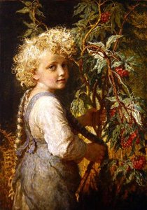 Gathering Red Berries — Karl Wilhelm Friedrich Bauerle