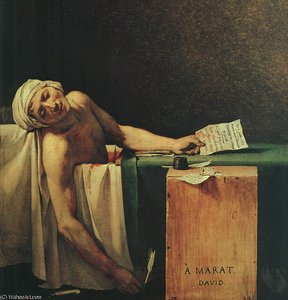 Døden Til Marat — Jacques-louis David
