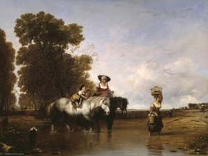 Returning From Market — Sir Augustus Wall Callcott