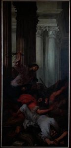 Jesus Drives Out The Moneychangers From The Temple — Antonio Zanchi
