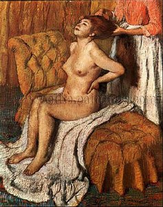 Woman Having Her Hair Combed — Edgar Degas