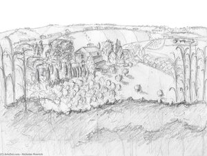 Sketch Of Countryside — Nicholas Roerich