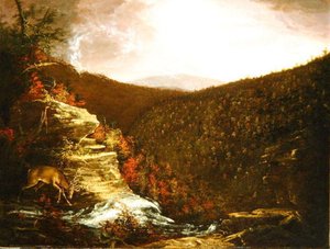 From The Top Of Kaaterskill Falls — Thomas Cole