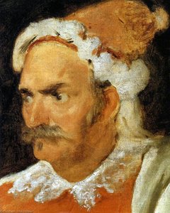 The Buffoon Don Cristóbal De Castañeda Y Pernia (detail) — Diego Velázquez
