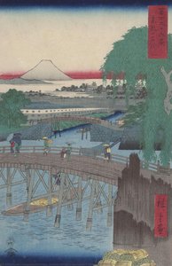 Ichikoku Bridge In The Eastern Capital (tōto: Ichikoku Bashi) — Utagawa Hirošige