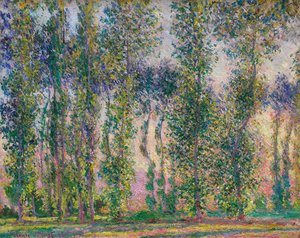 Poplars At Giverny — Claude Monet