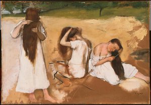 Women Combing Their Hair — Edgar Degas