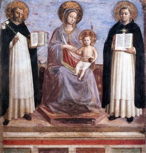 Virgin And Child With Sts Dominic And Thomas Aquinas — Fra Angelico