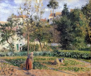 Vegetable Garden At The Hermitage Near Pontoise — Camille Pissarro