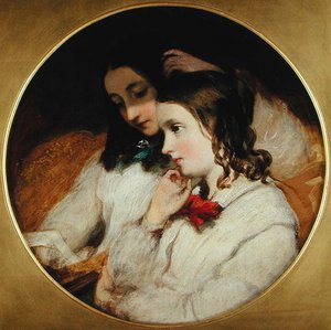 Study Of Two Girls — James Sant