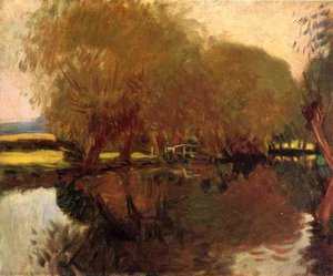 A Backwater At Calcot Near Reading — John Singer Sargent