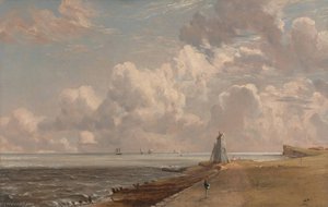 Harwich The Low Lighthouse And Beacon Hill — John Constable