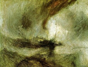 Pokaz Storm - Čamac Uz Usto Obalu Izlažući Znakove U Dubokom Vodoru, I Prolazeći Glavom. Pisatelj Je Bio U Ovom Vremenu Noću Kada Je Ariel Napustio Harvič — Željko Mljković Turner