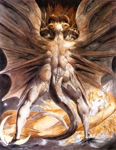 The Great Red Dragon And The Woman Clothed In Sun — William Blake