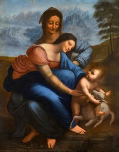 The Virgin And Child With Saint Anne — Leonardo Da Vinci