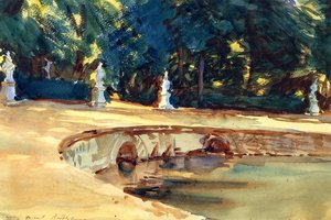 Pool In The Garden Of La Granja — John Singer Sargent