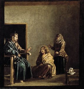 Christ In The House Of Mary And Martha (detail)