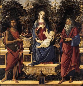 The Virgin And Child Enthroned (bardi Altarpiece) — Sandro Botticelli