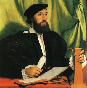 Unknown Gengleman With Music Books And Lute