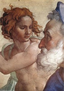 Ezekiel (detail) — Michelangelo