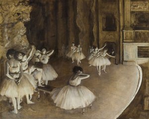 Ballet Rehearsal On Stage — Edgar Degas