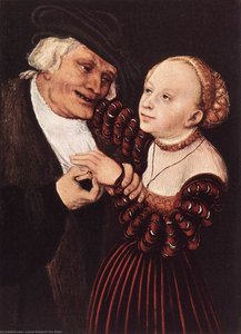 Old Man And Young Woman — Lucas Cranach The Elder