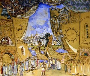 Stage Design For The Opera 'sadko' By N — Aleksandr Jakovlevic Golovin